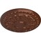Ekena Millwork Colton Ceiling Medallion (Fits Canopies up to 4 3/4"), Hnd-Painted Copper Penny, 15 3/4"OD x 1 1/2"P CM15CNCPS - alternate 2